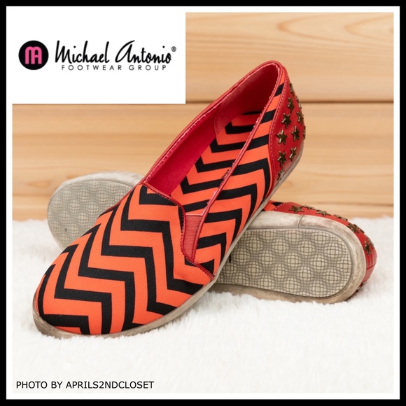 SLIP ON FLATS OXFORD BLACK PRINT STUD SNEAKERS - Picture 4 of 16